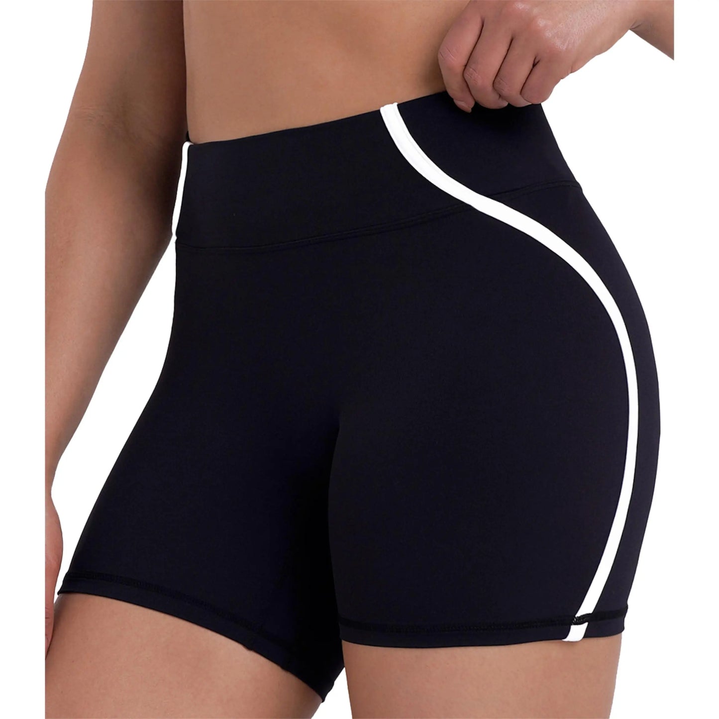 Sunzel Women'S High-Waisted No Front Seam Seamless Breathable Soft Activewear Shorts - Tummy Control Athletic Shorts for Yoga, Gym, Seamless Breathable Shorts
