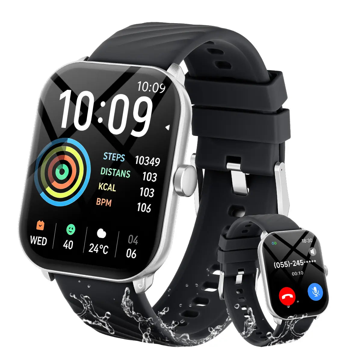 Free Delivery Multifunctional Women'S Smartwatch 2026, Get in 3-DAY, IP68 Waterproof for Android and Iphone, Bluetooth Call & Music Control, DIY Custom Dial, 100+ Sports Modes and Message Reminders, Ideal for Sports & Gifting