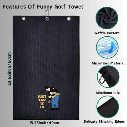 Golf Club Cleaning Kit with Golf Club Cleaner, Golf Towel, Divot Repair Tool, Groove Sharpener, Golf Ball Alignment Kit, Golf Accessories, Golf Gear, Golf Equipment, Golf Supply for Women Men, Happy Gilmore Christmas Gift for Golf Lovers, Golf Gift Sets