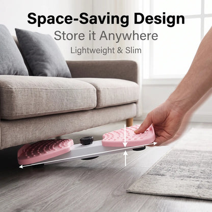 2-In-1 Unisex Twist Board with Adjustable Band - Functional Workout Equipment, Compact At-Home Gym Gear, Non-Slip Intensity-Adjustable Waist Leg Arm Trainer for Indoor Family Exercise
