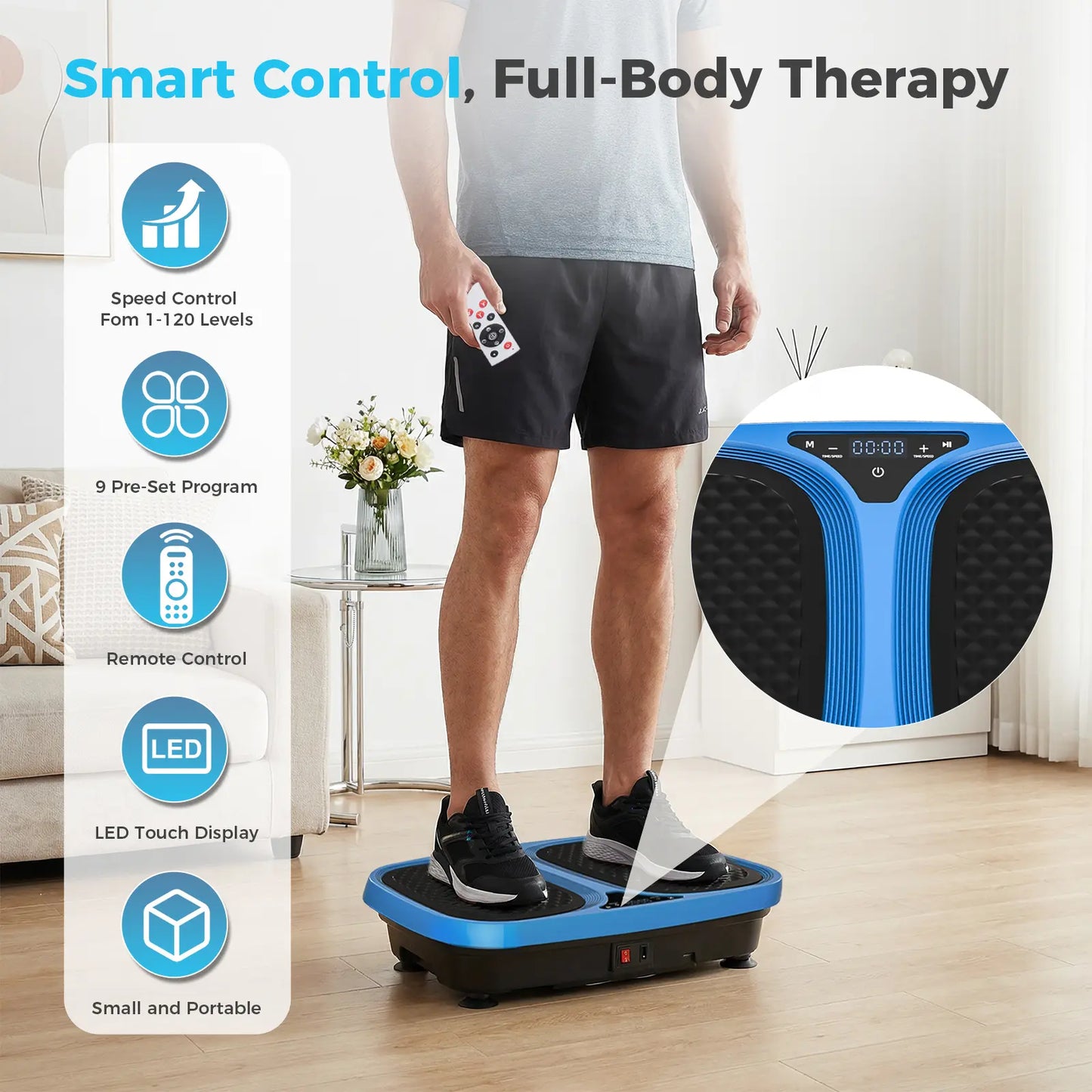 Sweetcrispy Household Full-Body Vibration Platform - Vibrating Plate Fitness Equipment for Physical Exercise, Vibration Plates, the Vibration Plate