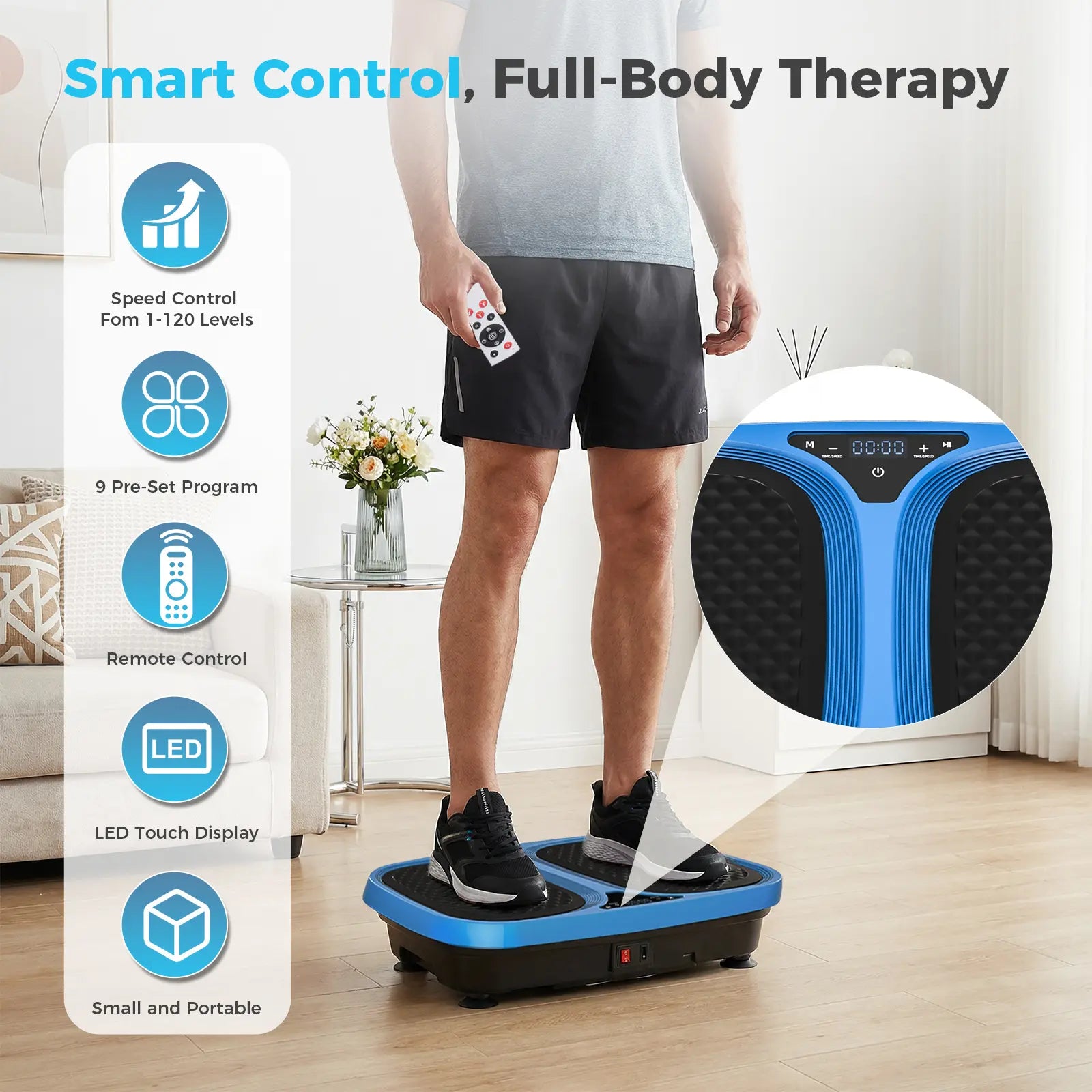 Sweetcrispy Household Full-Body Vibration Platform - Vibrating Plate Fitness Equipment for Physical Exercise, Vibration Plates, the Vibration Plate