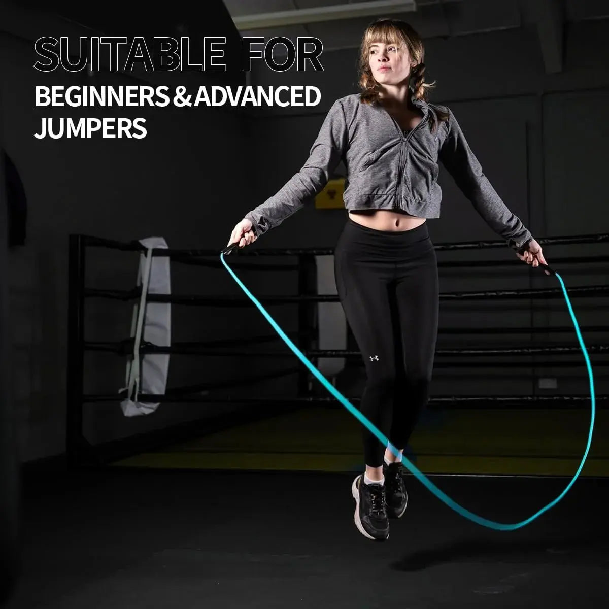 Hererope 6MM PVC Jump Rope for Men & Women Fitness, Speed, Tricks, Cardio Training, Boxing Jump Rope with Unbreakable Handles and Non-Kinking Skipping Rope, Adjustable Jump Rope for Indoor Outdoor