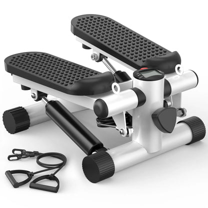 Mini Stair Stepper Machine, Adjustable Stepper with Resistance Bands, Home Cardio Trainer, Suitable for Beginners