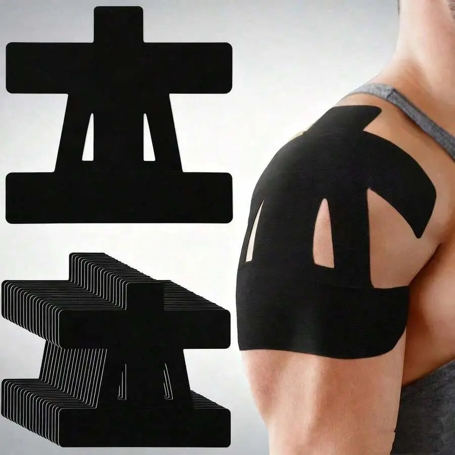 Precut Shoulder Kinesiology Strapping Tape Formen & Women - Waterproof, Breathable Athleticsupport & Pain Relief for Basketball, Gym,Camping I Father'S Day Gifts Campingessentials