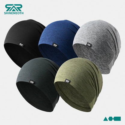 Shinemeoth Unisex Skull Cap, Loose Knit Hat, Lightweight Sleep Cap, Breathable Helmet Lining, Comfortable Beanie, Casual Hat for Men and Women
