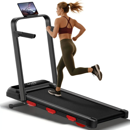 UMAY Auto Incline Treadmill with 3 LED Display | 3.0HP 300LBS Heavy Duty 10S Foldable Walking Pad | under Desk Home Office Workout | Compact Gym Machine for Men & Women