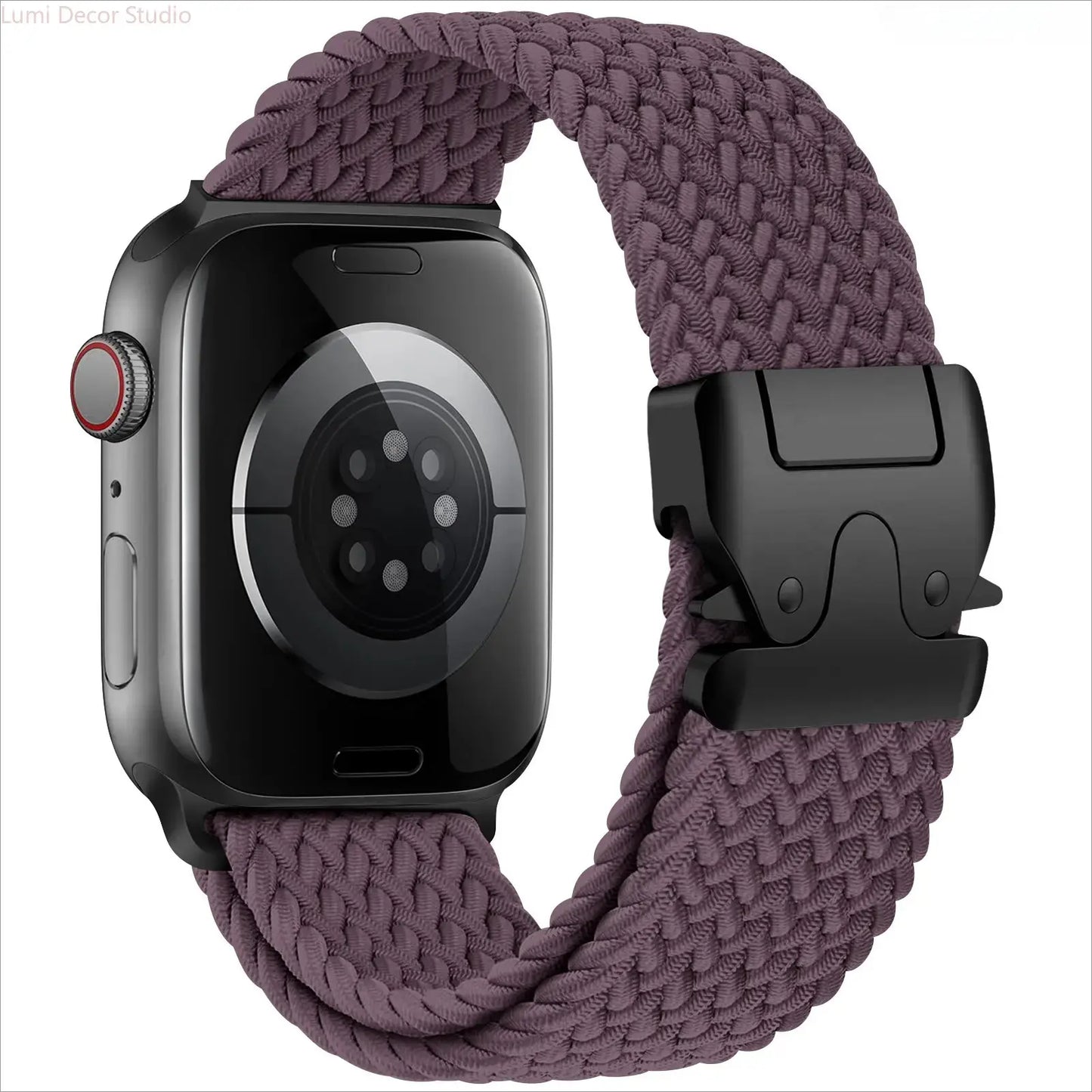 Braided Nylon Parachute Watch Band for Smart Watches – Adjustable Stretch Sport Strap Compatible with 41Mm 42Mm 44Mm 45Mm 46Mm 49Mm Watches
