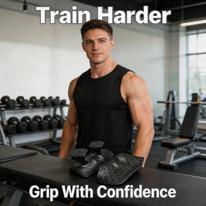Anti-Slip Workout Grips - Ergonomic Rubber Hand Protector Gloves for Weight Lifting, Pull-Ups, Gym Training and Exercise, for Men and Women