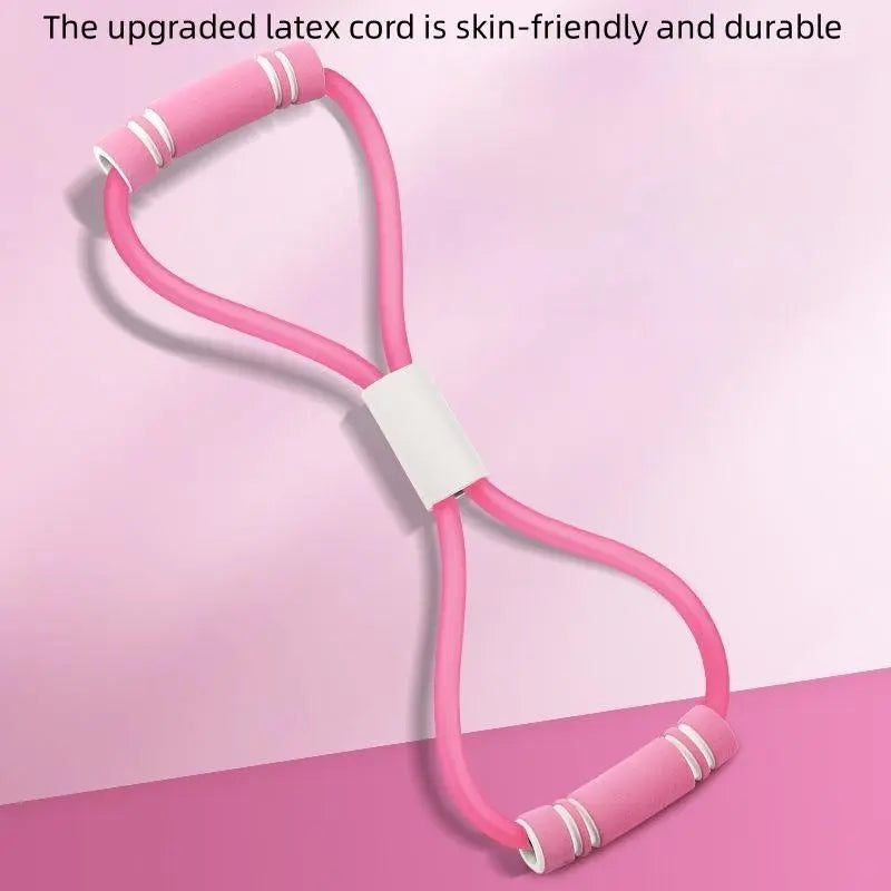 Tensioner Yoga Shoulder Open Back Legs 8 Shape Tension Belt Fitness Household Female Multifunctional Elastic Tension Rope