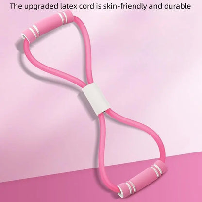 Tensioner Yoga Shoulder Open Back Legs 8 Shape Tension Belt Fitness Household Female Multifunctional Elastic Tension Rope