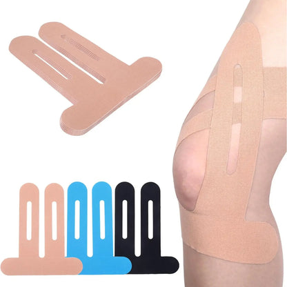 10 Pack Precut Knee Kinesiology Tape for Men & Women,Waterproof, Elastic Tape for Knee Support, Stability & Pain Relief; Breathable, Hypoallergenic, Latex-Free; Ideal for Basketball, Running Knee Wraps Knee Stabilizer