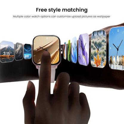 Free Delivery Multifunctional Women'S Smartwatch 2026, Get in 3-DAY, IP68 Waterproof for Android and Iphone, Bluetooth Call & Music Control, DIY Custom Dial, 100+ Sports Modes and Message Reminders, Ideal for Sports & Gifting