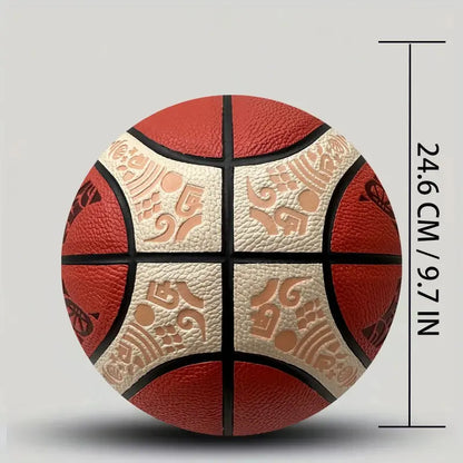 Professional Size 7 PU Material Basketball, Durable Sports Ball for Training & Competitions, Perfect Holiday Gift Idea, Training Equipment