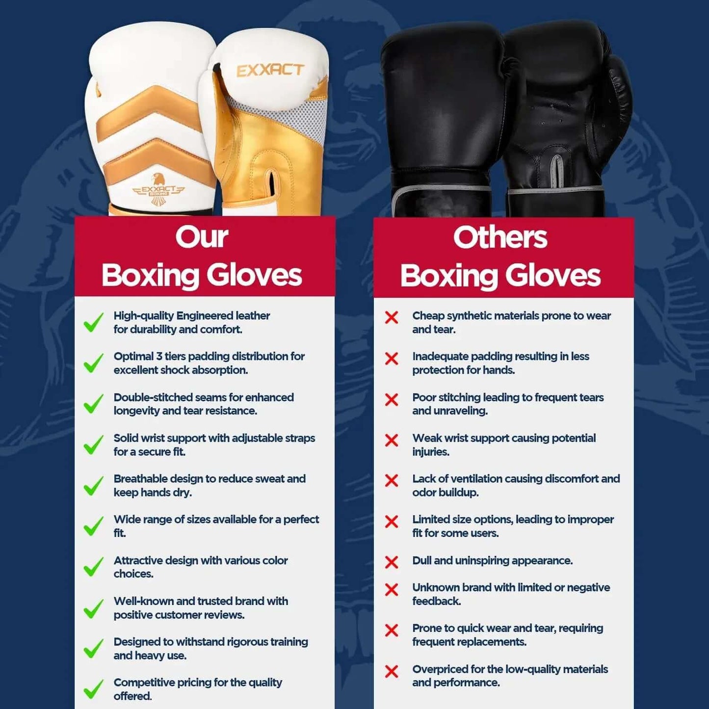 Clash Boxing Gloves for Men & Women - White/Gold Professional Sparring Gear, Heavy Punching Bag Gloves, Knuckle/Hand Numbness Prevention, Impact Duty Anti-Injury Sports Equipment, Heavy Punching Bag Sports Gloves comparison
