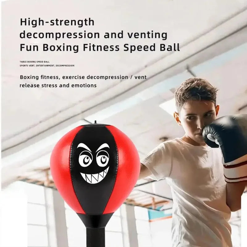 Stress Reliever for Children Punching Bag Toy with Suction Cup Stress Buster Desk Boxing Punch Ball Reduce Tension Toys