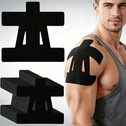 Precut Shoulder Kinesiology Strapping Tape Formen & Women - Waterproof, Breathable Athleticsupport & Pain Relief for Basketball, Gym,Camping I Father'S Day Gifts Campingessentials