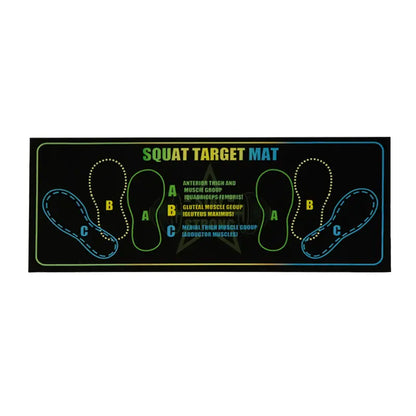 Squat Pad, 2-Tone Non-Slip Rubber Fitness Mat with Targeted Training Zones for Enhanced Stability - for Home or Gym Use, Rubber Mats for Gym, Fitness Equipment, Strength Training Equipment