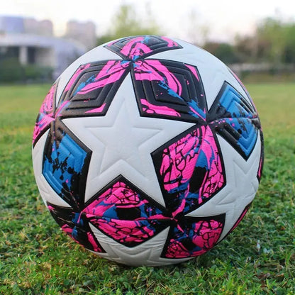 Standard Soccer Ball Professional Outdoors Sports Match Balls Training Seamless Design Football High Quality PU Material Size 5 Football Equipment Soccer Gear