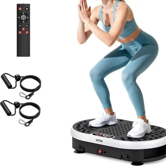 High-Power Vibration Plate Exercise Machine,440Lbs Weight Capacity, Bluetooth Remote Control, 4 Workout Modes for Home Gym Fitness Equipment Summervibes