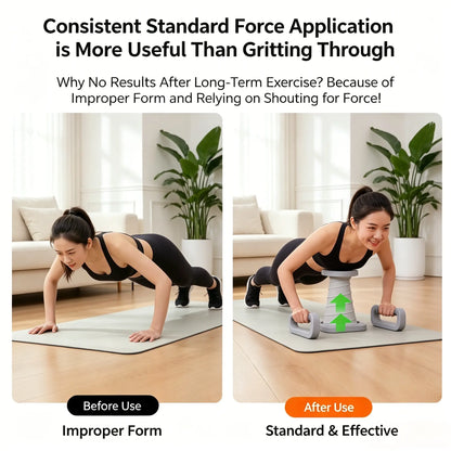 Adjustable Push-Up Trainer Support, Ergonomic Abdominal Training Aid with Widened Anti-Slip Base, Spring Shock Absorbing Push up Equipment for Home Full Body Core Strength Workout Cable Machine