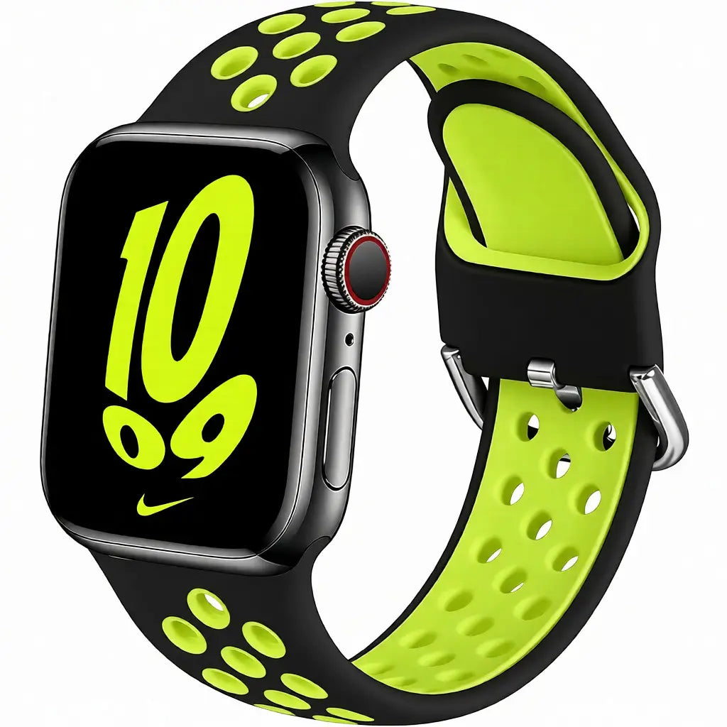 BROULIT 3-Pack Sport Silicone Watch Bands - Breathable, Lightweight, and Sweat-Resistant Replacement Straps for Smart Watches and Fitness Activities
