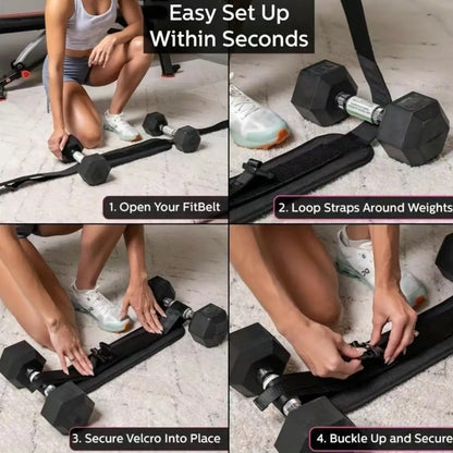 Heavy-Duty Hip Thrust Belt for Glute Training – Padded Weight Lifting Belt with Secure Metal Buckle.Compatible with Kettlebells, Dumbbells & Plates.Ideal for Home Gym Squats, Bridges & Deadlifts. Exercise Equipment