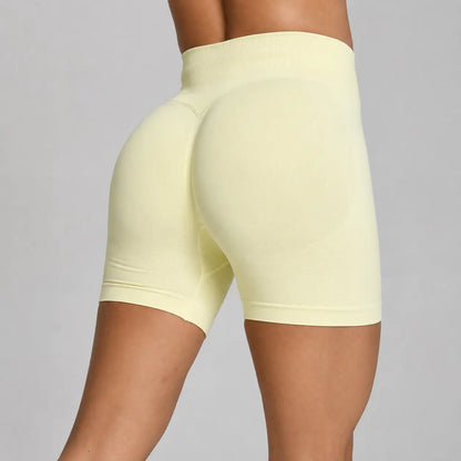 OUFALI Gym Shorts Impact 4.5" Women Workout Scrunch Butt Lifting Gym Seamless Shorts