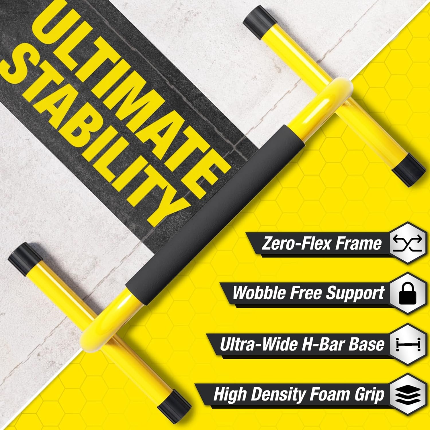 Parallette Push up Bars Dip Station Stand - Perfect for Home and Garage Gym Exercise Equipment - Gymnastics, Calisthenics, Strength Training Parallel Bars for Men and Women