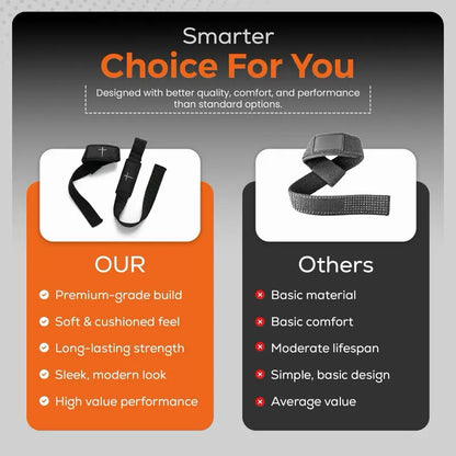 Christian Weight Lifting Straps - Black Cross Design for Enhanced Grip and Support