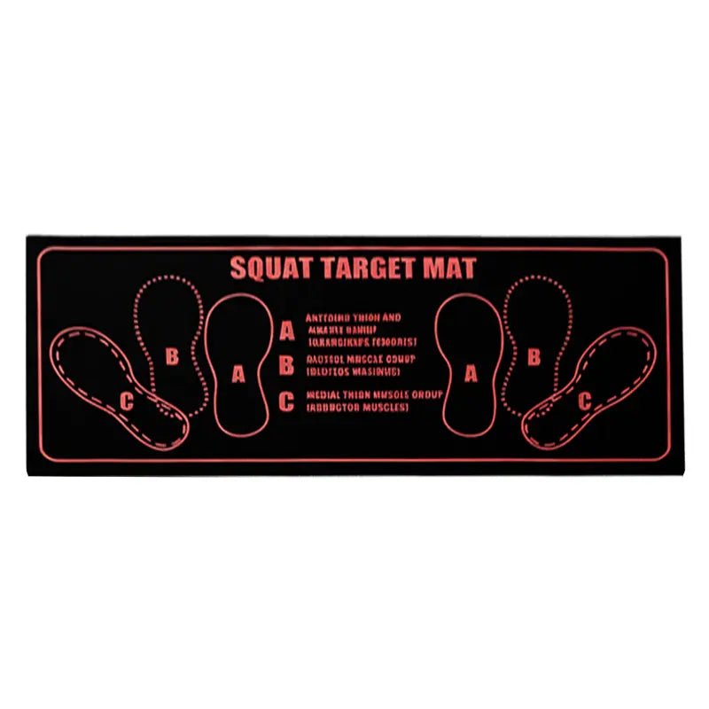 Squat Pad, 2-Tone Non-Slip Rubber Fitness Mat with Targeted Training Zones for Enhanced Stability - for Home or Gym Use, Rubber Mats for Gym, Fitness Equipment, Strength Training Equipment