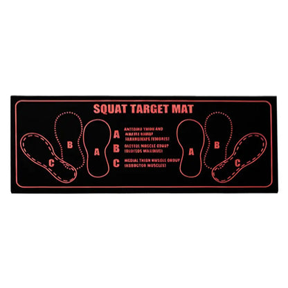 Squat Pad, 2-Tone Non-Slip Rubber Fitness Mat with Targeted Training Zones for Enhanced Stability - for Home or Gym Use, Rubber Mats for Gym, Fitness Equipment, Strength Training Equipment