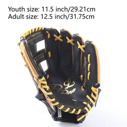 Baseball Catcher Glove, Leather Baseball Glove for Adults and Teens, Softball Gloves for Outdoor Sports, Training and Competition Use, Baseball Mitt