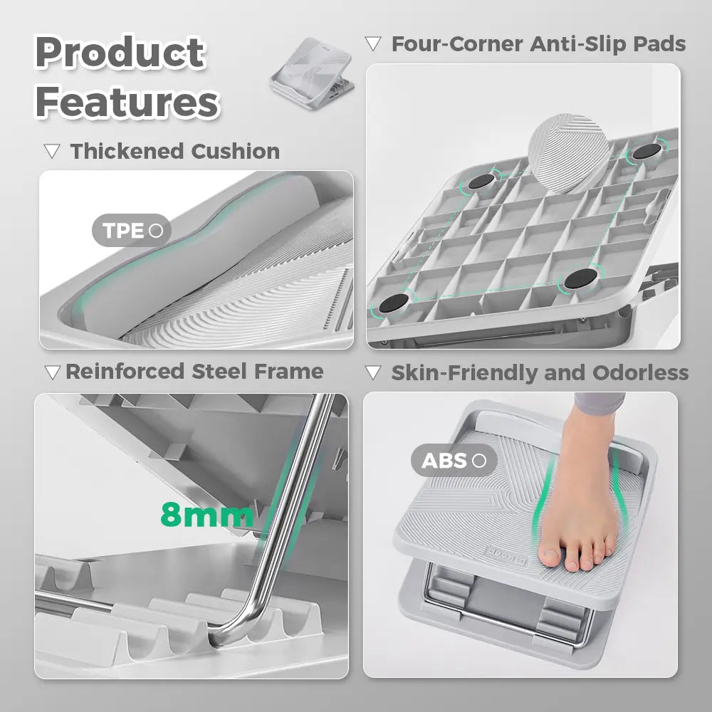 Adjustable Incline Stretch Board, Foot Calf Leg Stretcher, Keep Tilt Board for Plantar Fasciitis Relief, Home Gym Fitness & Posture Correction Tool