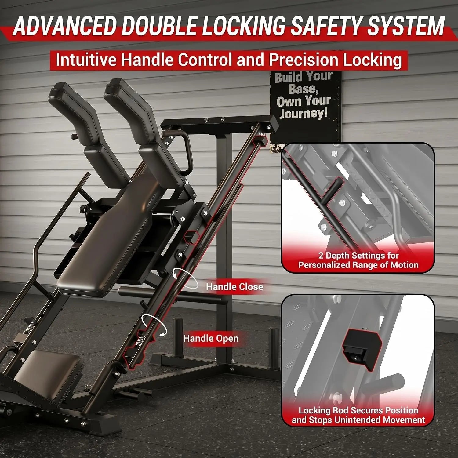 Leg Extension and Curl Machine, Adjustable Plate Loaded Leg Exercise Machine with 12-Position Angle Adjustment, Seated & Lying Leg Curl Machine for Home Gym, 700LBS Weight Capacity(3 Boxes)