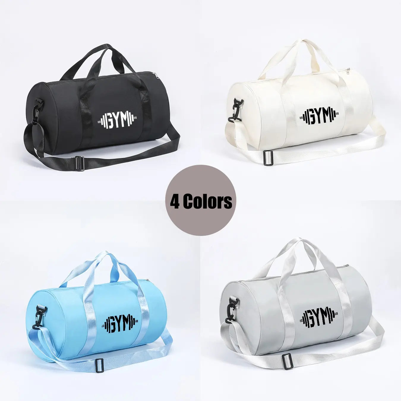 Large Capacity Gym Bag, Athletic Bag, Fashionable Print Sports Backpack, Sports Bags, Adjustable Shoulder Straps, Dry-Wet Separation, Durable Travel Commuter Bag, Outdoor Fitness Bag, Gym Workout Bag