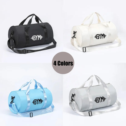 Large Capacity Gym Bag, Athletic Bag, Fashionable Print Sports Backpack, Sports Bags, Adjustable Shoulder Straps, Dry-Wet Separation, Durable Travel Commuter Bag, Outdoor Fitness Bag, Gym Workout Bag