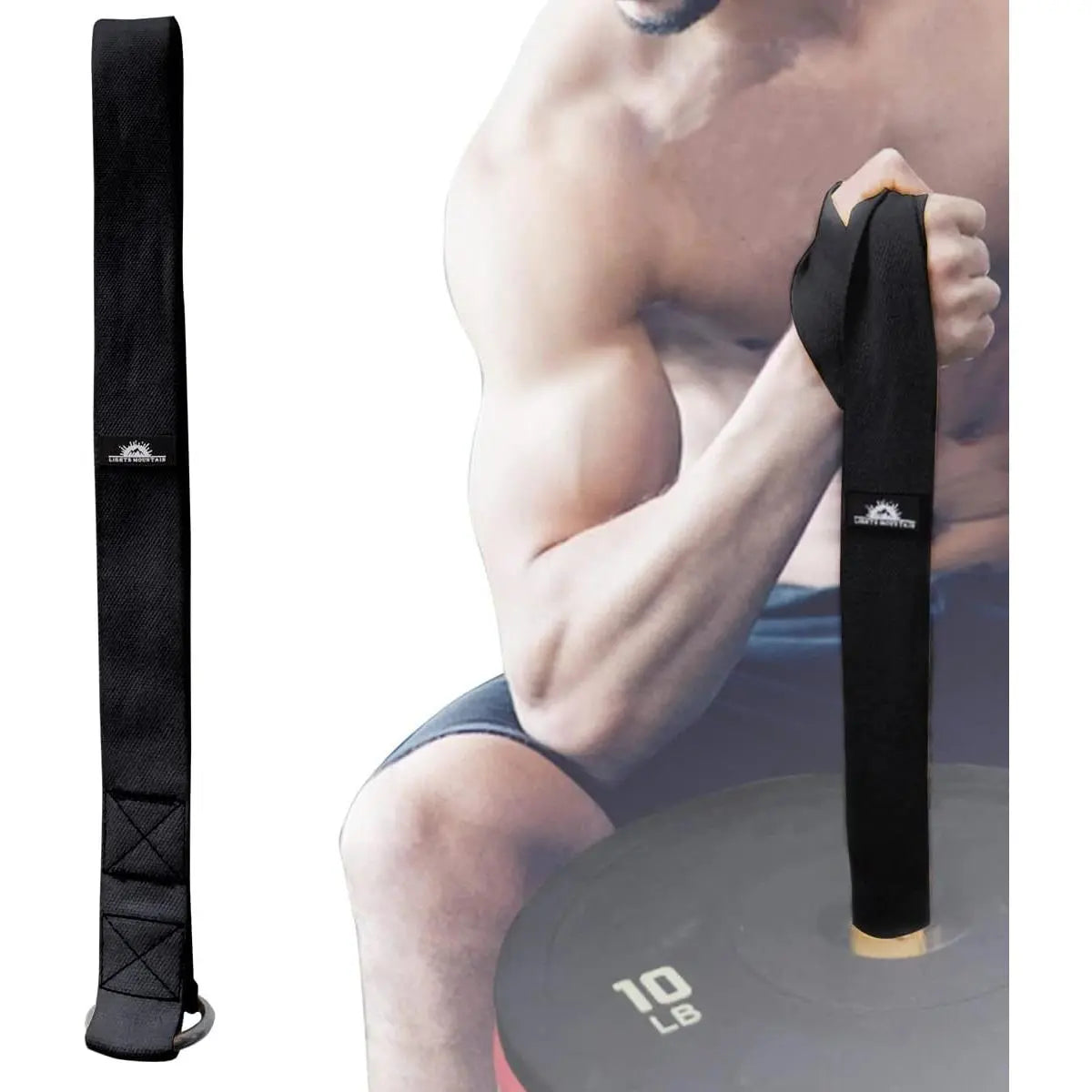 Arm Wrestling Loading Strap for Barbells, Arm Finger Wrist Exerciser Strengthener, Forearm Strength Workouts Tools Suitable for and Gym