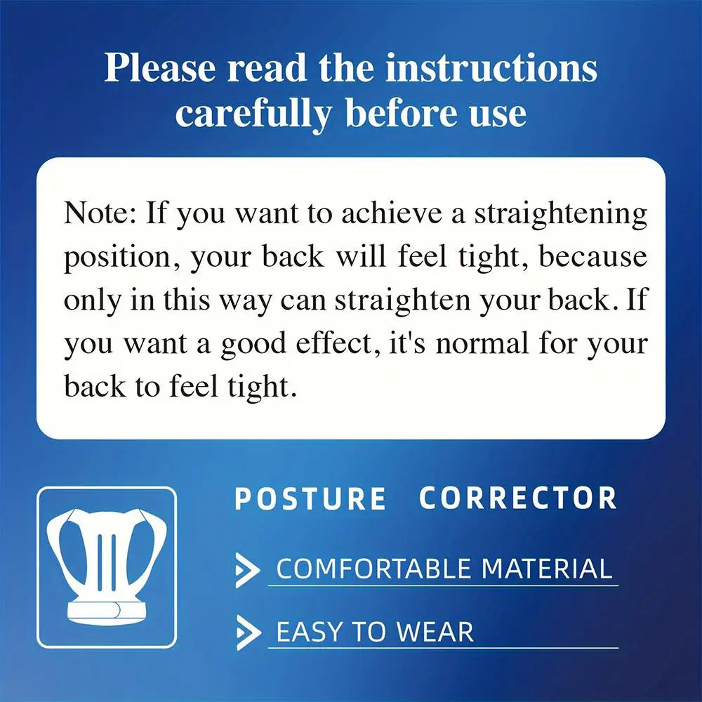 Adjustable Breathable Waist Brace - Lower Back Support & Posture Corrector Belt, Posture Strap, Back Correction Band for Gym, Sports, Office Sitting