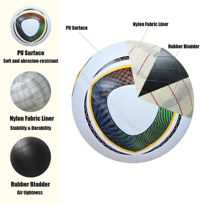 Size 5 Soccer Ball, Football Training Ball, Football Training Equipment for Youth Adults, Ball Sports Equipment for Indoor Outdoor Use, Soccer Gear