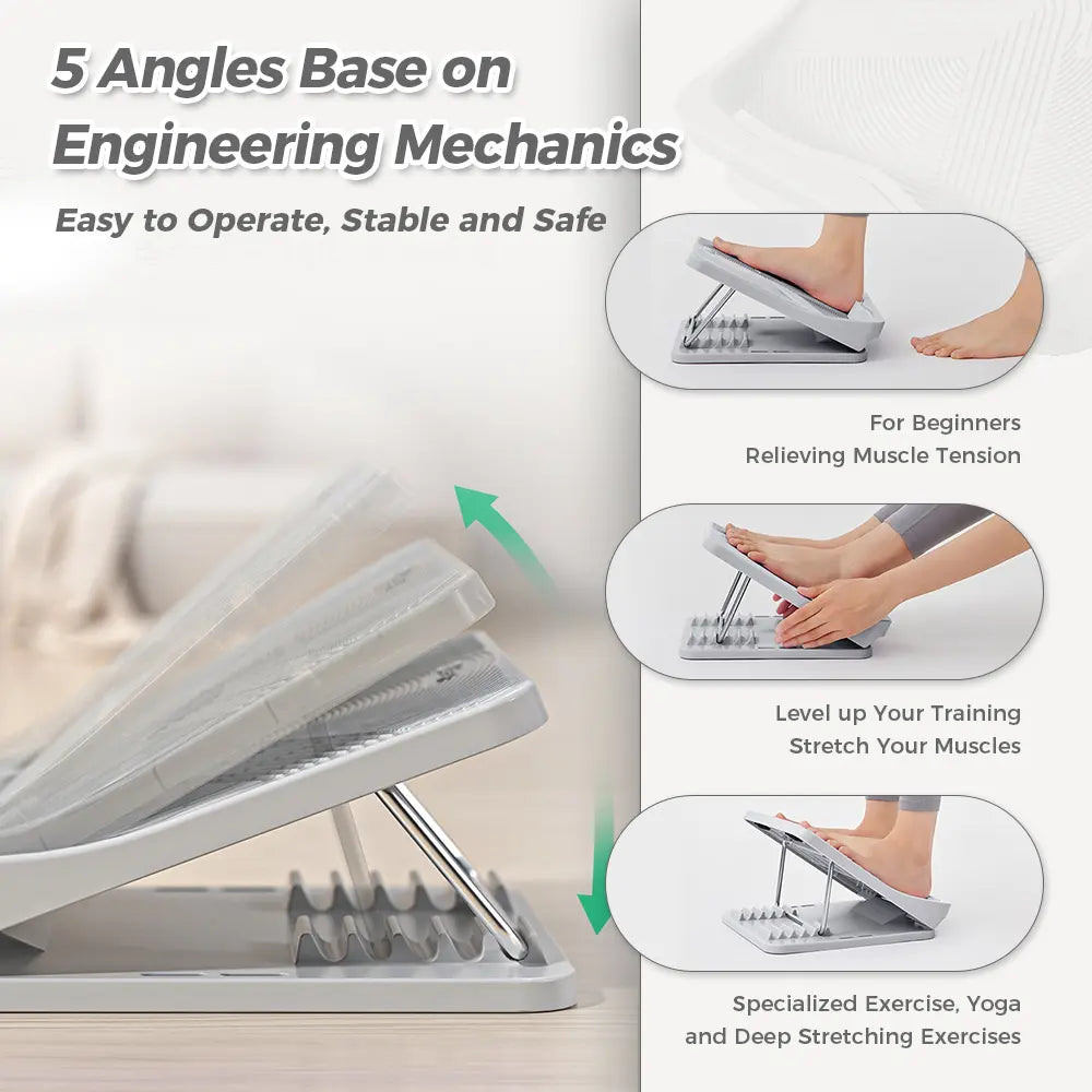Adjustable Incline Stretch Board, Foot Calf Leg Stretcher, Keep Tilt Board for Plantar Fasciitis Relief, Home Gym Fitness & Posture Correction Tool