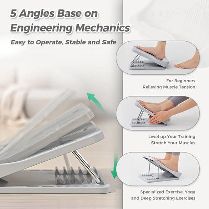 Adjustable Incline Stretch Board, Foot Calf Leg Stretcher, Keep Tilt Board for Plantar Fasciitis Relief, Home Gym Fitness & Posture Correction Tool