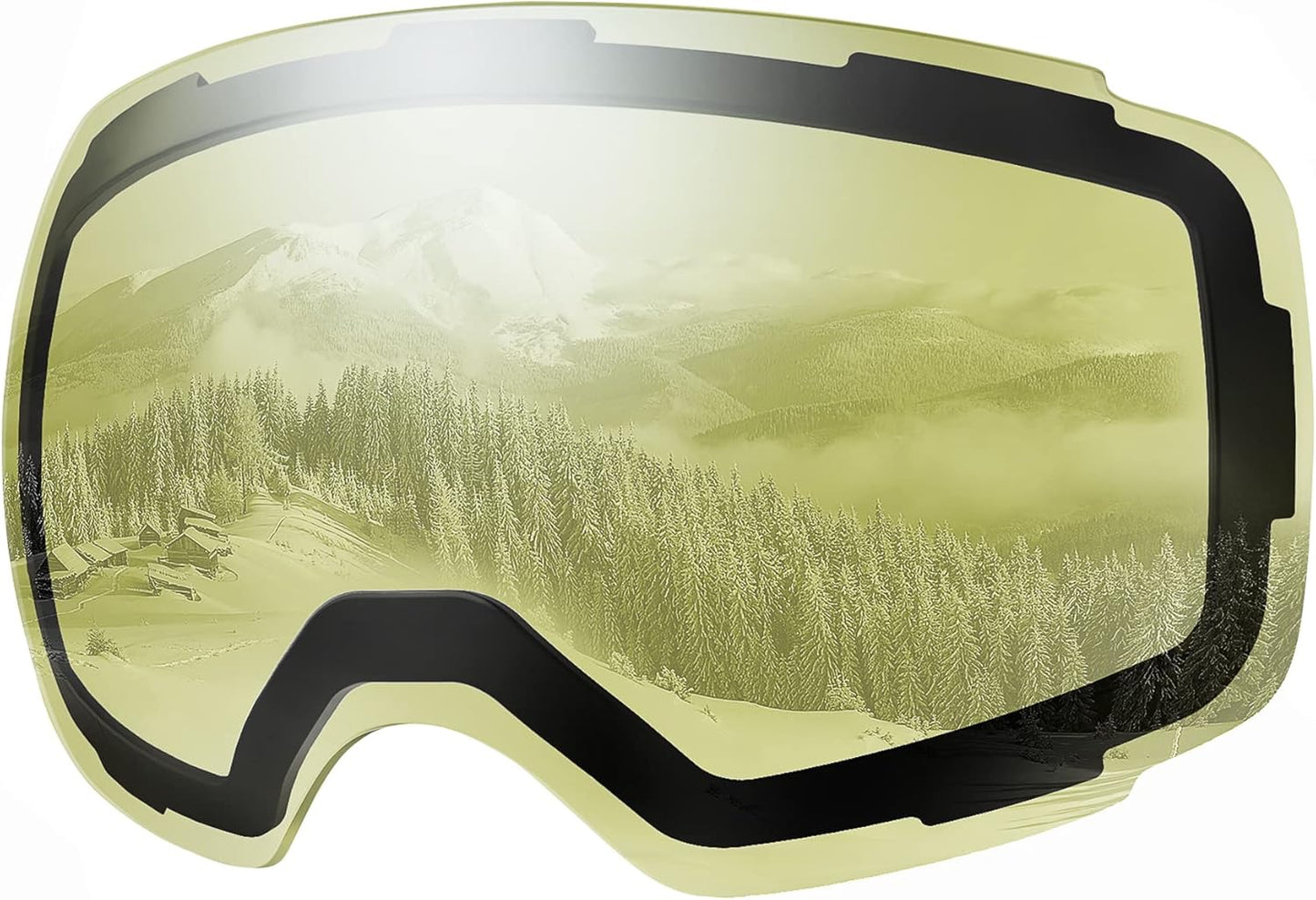 PRO Ski Goggle Replacement Lens, VLT Options for All Weather | Quick Magnetic Replacement Lens with Anti-Fog Clarity, UV400 Protection, VLT Choices for Changing Light While Skiing