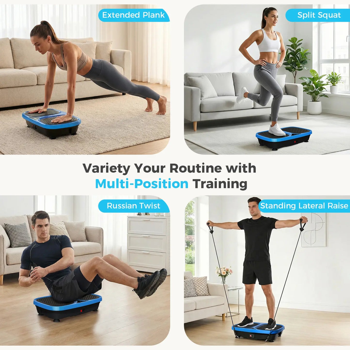 Sweetcrispy Household Full-Body Vibration Platform - Vibrating Plate Fitness Equipment for Physical Exercise, Vibration Plates, the Vibration Plate