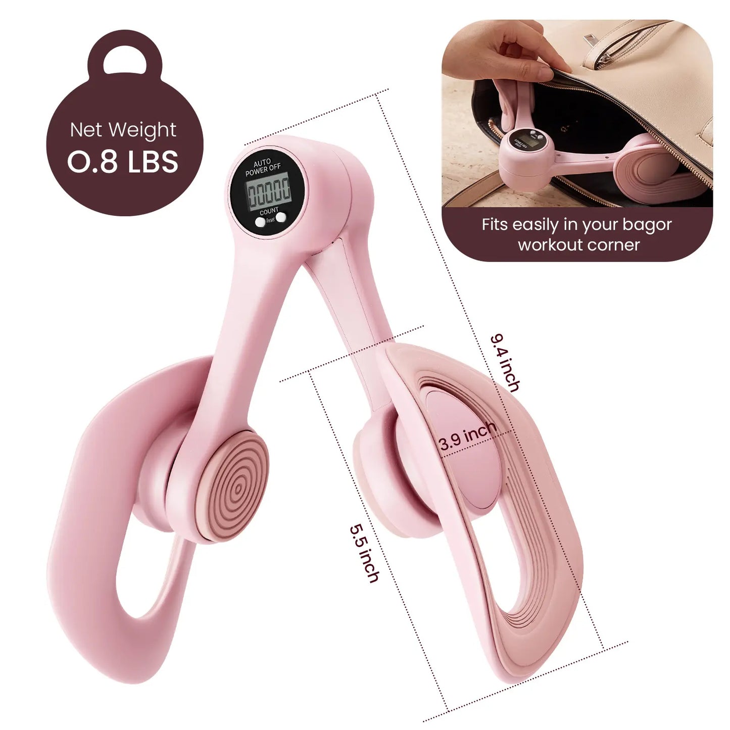Zenrous Multi-Functional Thigh & Arm Exerciser Set - Compact Home Gym Pelvic Floor & Limb Muscle Trainer for Women & Men, Resistance Workout Equipment