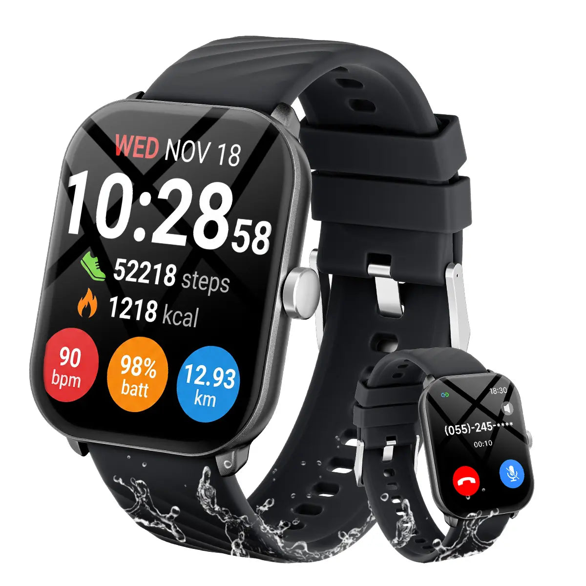 Free Delivery Multifunctional Women'S Smartwatch 2026, Get in 3-DAY, IP68 Waterproof for Android and Iphone, Bluetooth Call & Music Control, DIY Custom Dial, 100+ Sports Modes and Message Reminders, Ideal for Sports & Gifting