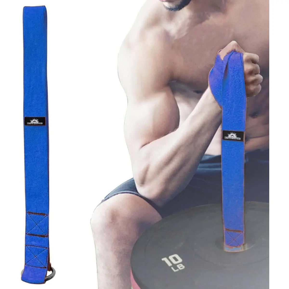Arm Wrestling Loading Strap for Barbells, Arm Finger Wrist Exerciser Strengthener, Forearm Strength Workouts Tools Suitable for and Gym