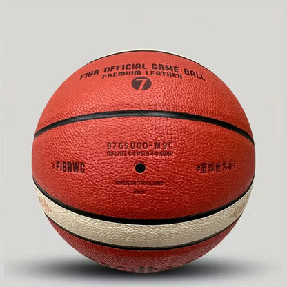 Professional Size 7 PU Material Basketball, Durable Sports Ball for Training & Competitions, Perfect Holiday Gift Idea, Training Equipment