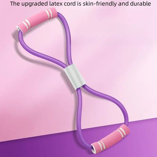 Tensioner Yoga Shoulder Open Back Legs 8 Shape Tension Belt Fitness Household Female Multifunctional Elastic Tension Rope