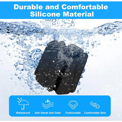 Wrist Weights Set of 2, Adjustable Silicone Workout Weights for Women and Men, Wearable Ankle/Wrist Weights Suitable for Yoga, Dance, Pilates, Pool Exercises and Jogging, 2Lb